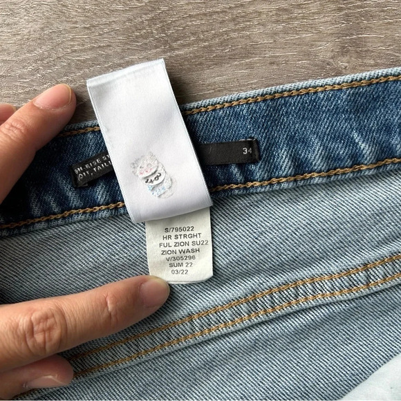 Banana Republic High Rise Straight Distressed  Jean Zion
Wash Denim - Picture 12 of 16